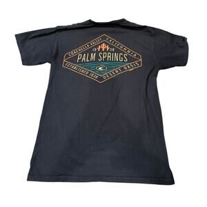 Comfort Wash Palm Springs Graphic T Shirt Small Black Coachella California Tee